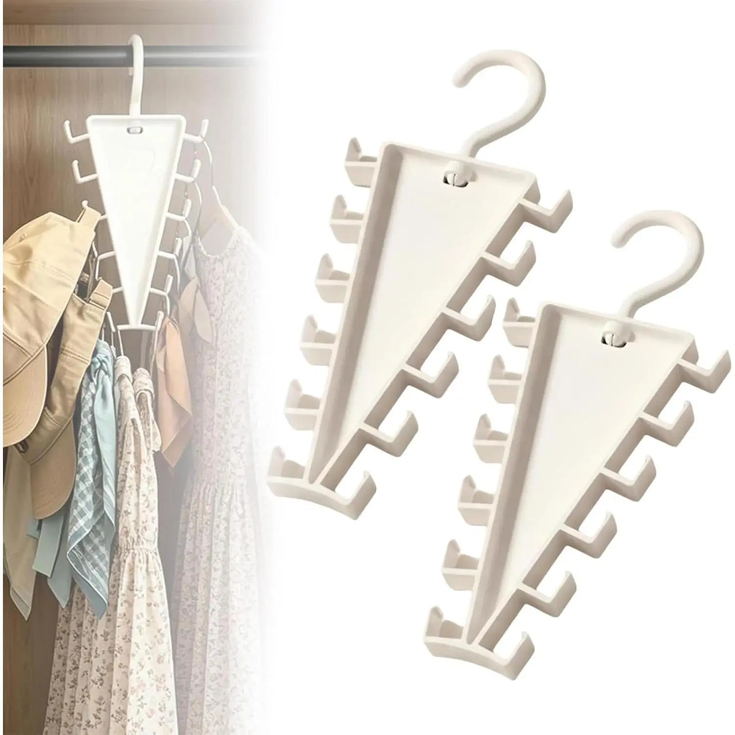 12-Hook Rotating Closet Organizer Hanger — product view 1