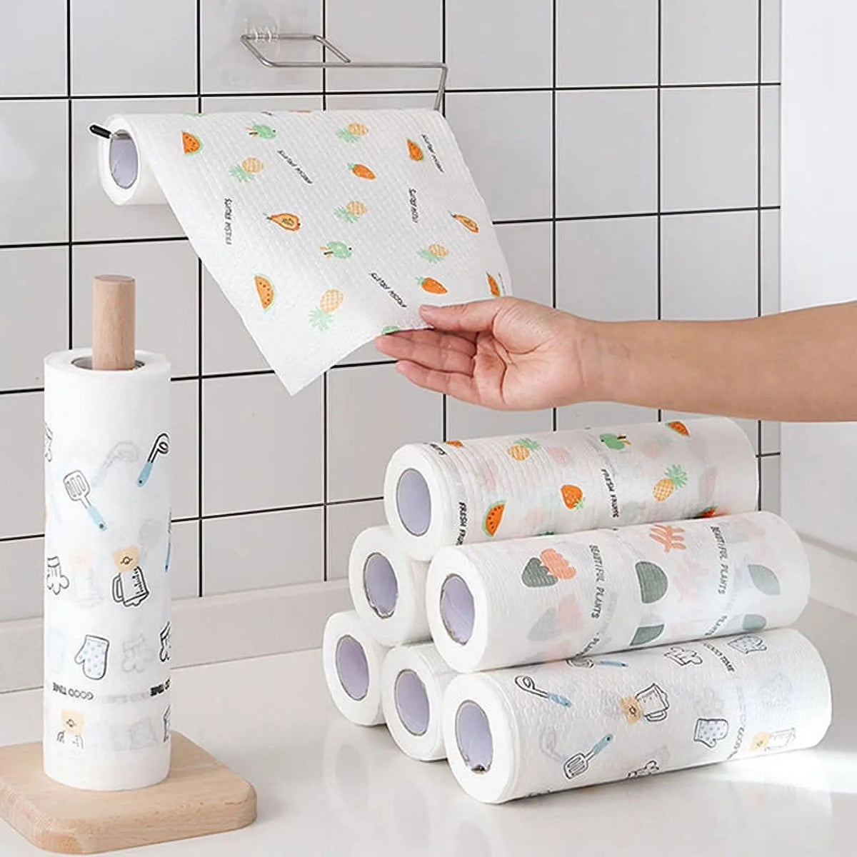 Reusable Cleaning Cloth Roll (50 Pieces) — product view 3