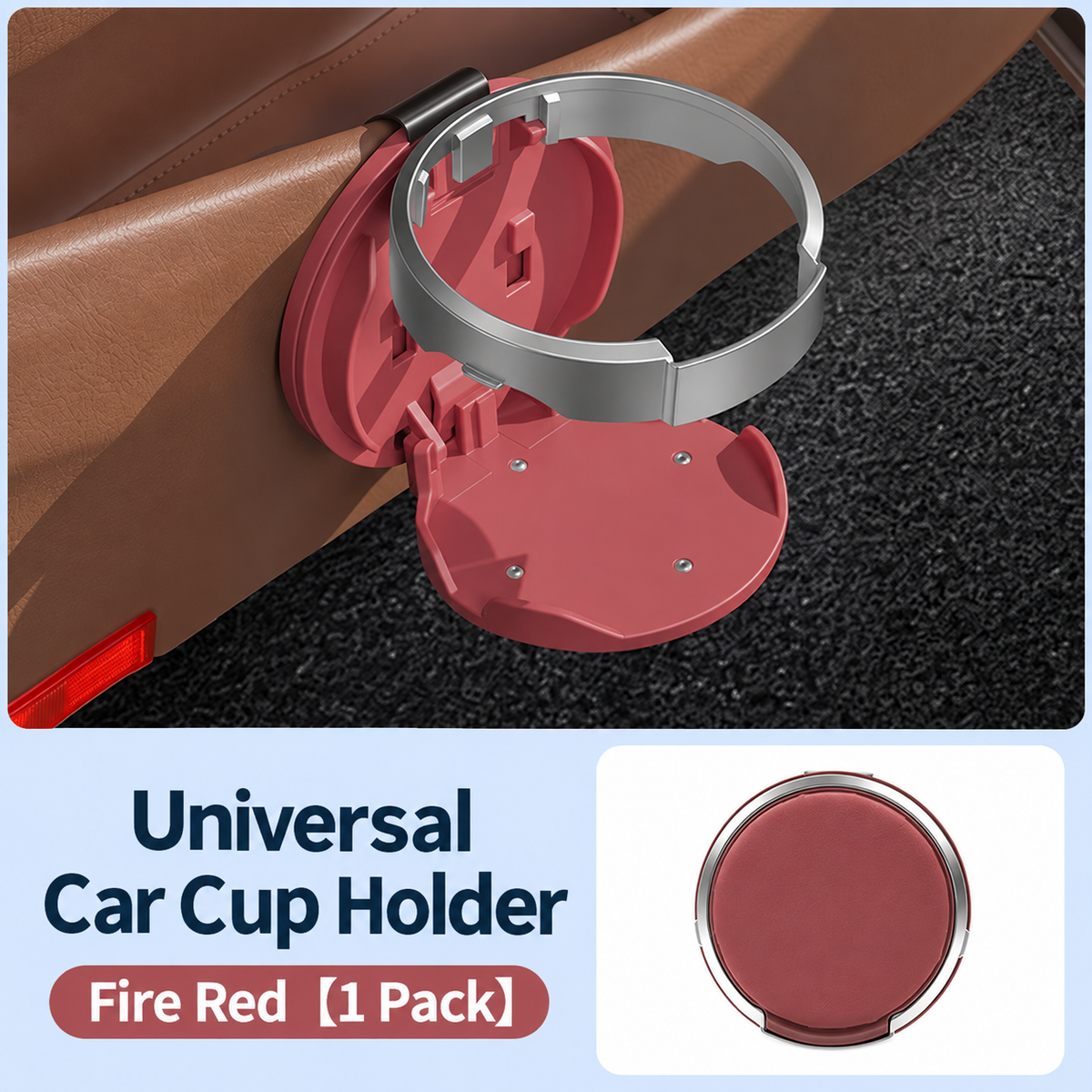 Foldable Car Door Cup Holder – Multifunctional Door Organizer with Drink Holder and Extra Storage
