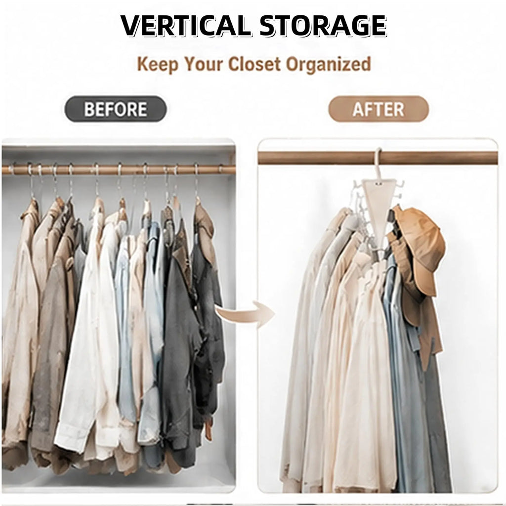 12-Hook Rotating Closet Organizer Hanger — product view 3