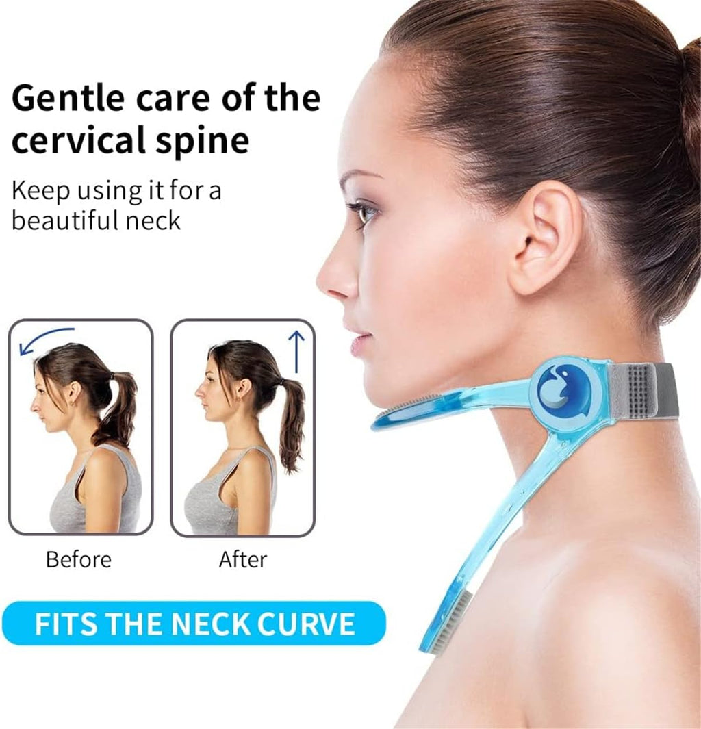 Adjustable Neck Support Brace – Portable Cervical Collar & Neck Traction Stretcher for Posture Support and Pressure Relief