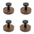 Walnut Wood Suction Cup Hooks (4 Pack) — product view 1