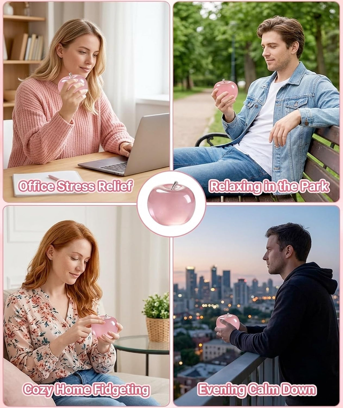 Cute Apple Taba Squishy Blind Box – Soft Dumpling Stress Relief Toy for Focus, Relaxation & Daily Fun