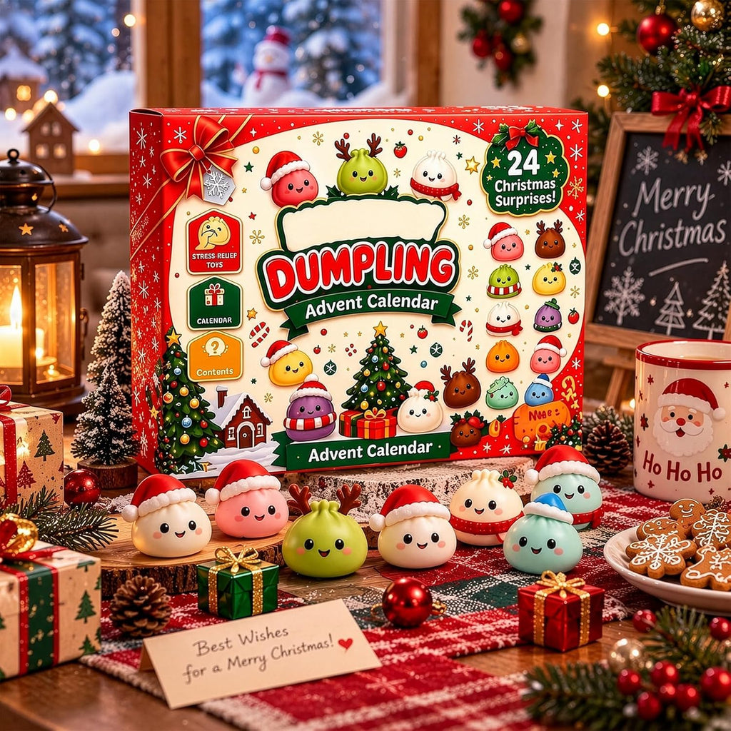 Dumpling Advent Calendar 2026 – Squishy Christmas Countdown Calendar with Cute Surprise Toys