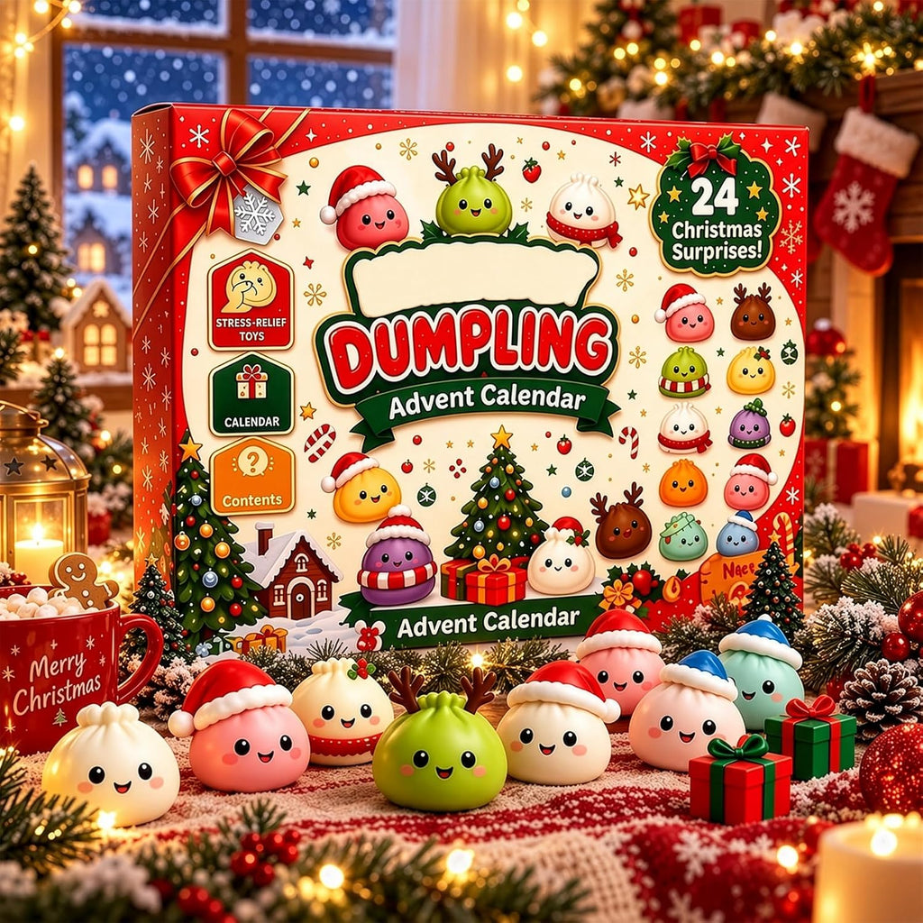 Dumpling Advent Calendar 2026 – Squishy Christmas Countdown Calendar with Cute Surprise Toys