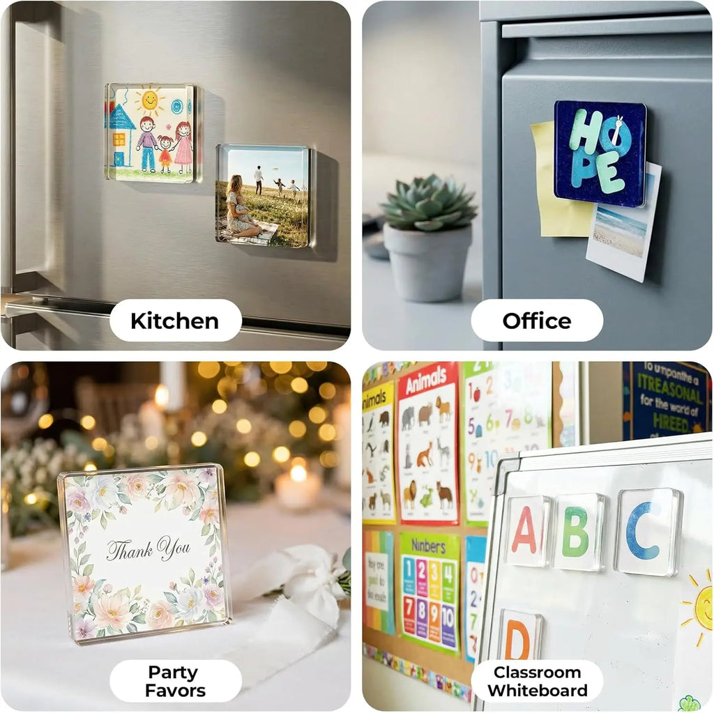 2 x 2 Inch Magnetic Acrylic Photo Frames — product view 4