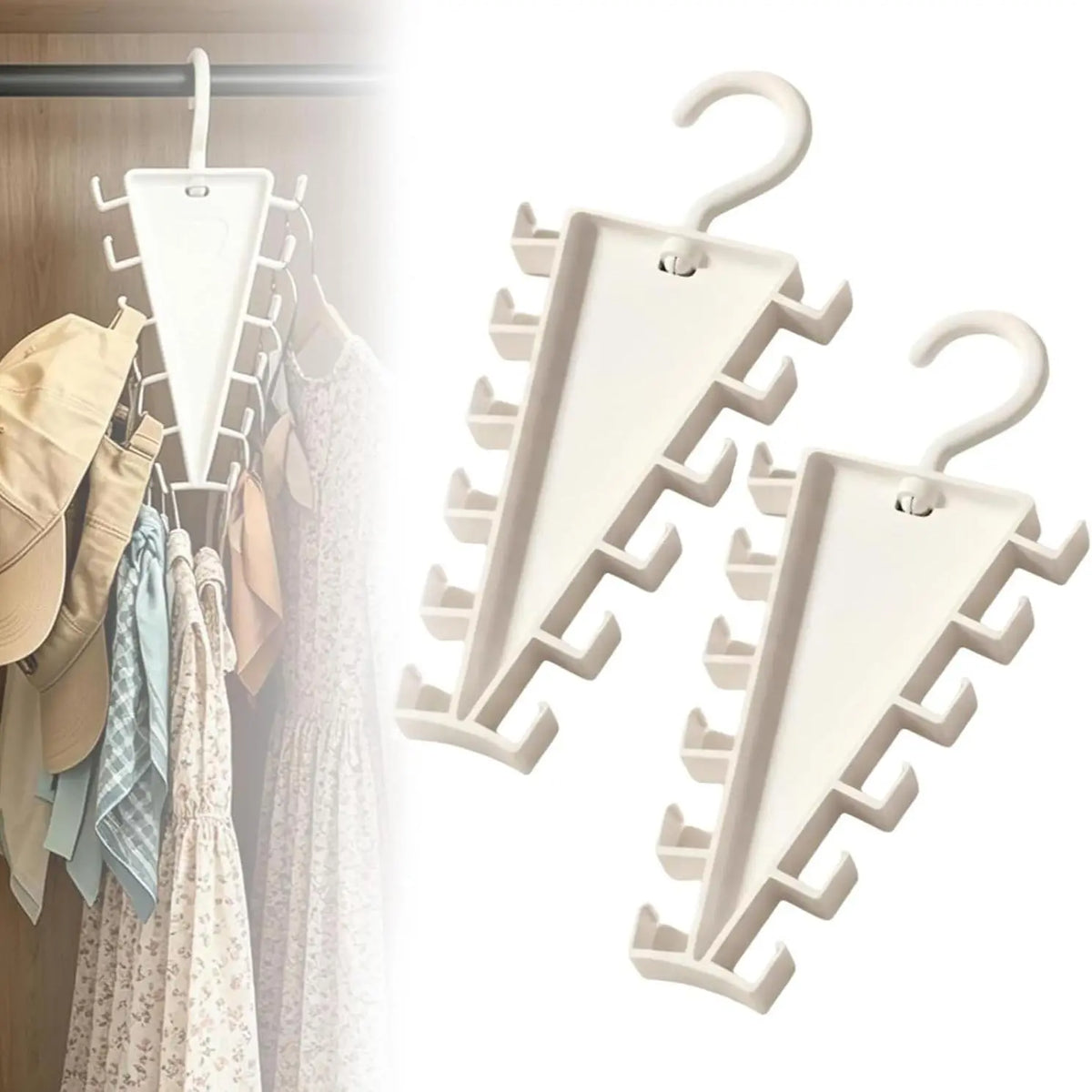 12-Hook Rotating Closet Organizer Hanger — product view 6