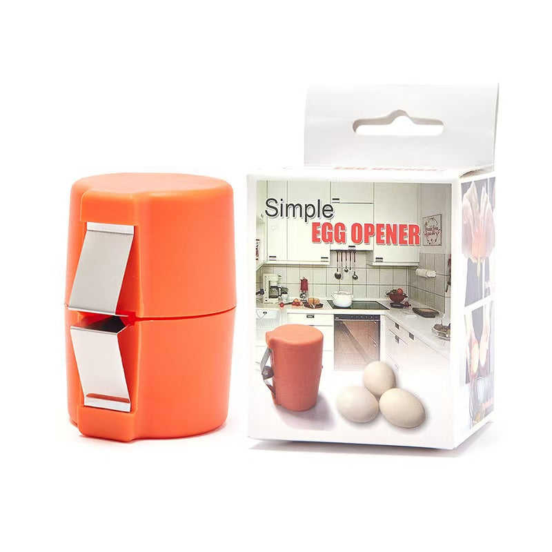 Stainless Steel Egg Opener, Easy Egg Cracker for Raw Eggs, Egg Shell Breaker Tool, Quick Egg Opening Gadget for Kitchen, Cooking & Baking