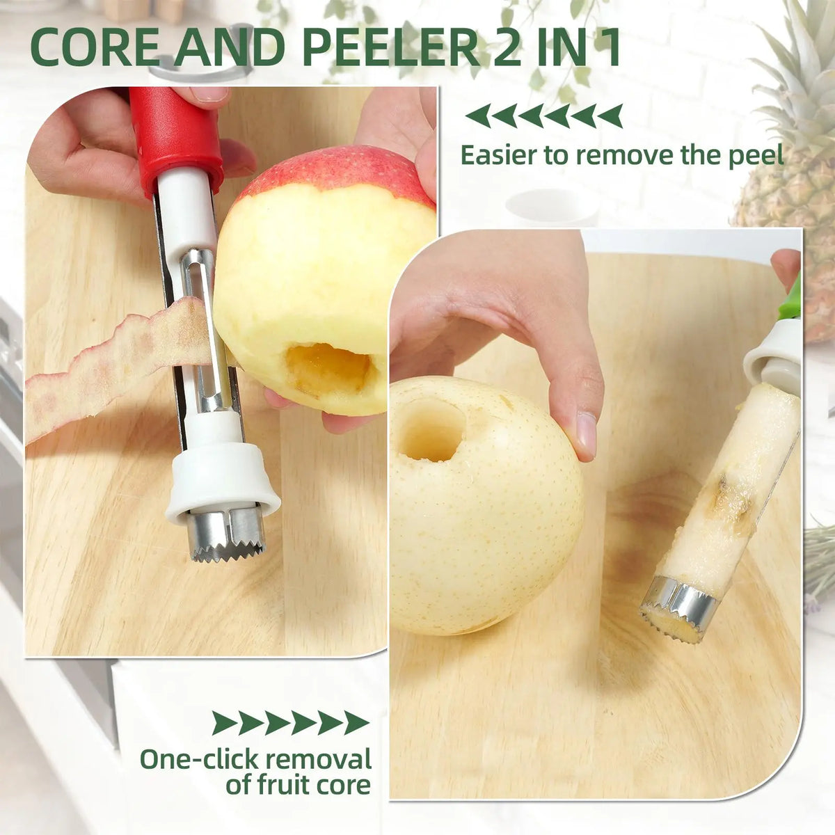 2-in-1 Apple Corer and Peeler — product view 3