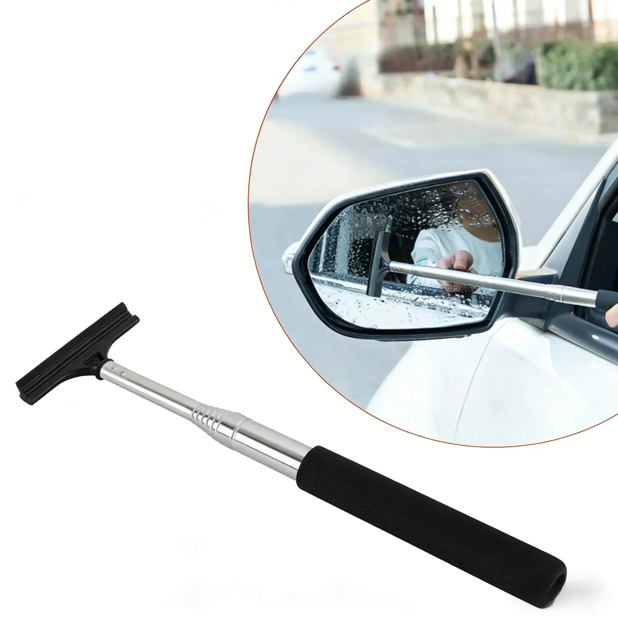 Retractable Car Mirror Wiper — product view 2