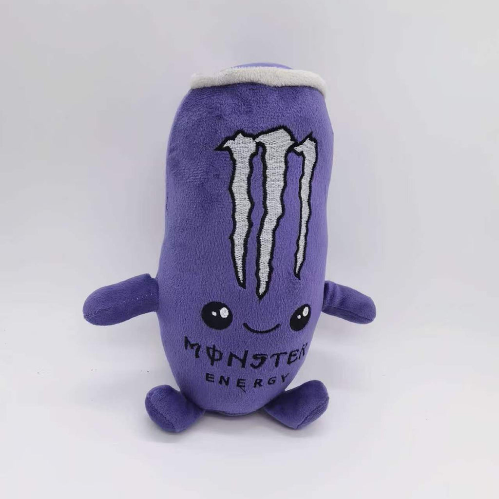 White Energy Drink Can Plush Toy, Cute Beverage Plush Stuffed Doll, Soft Novelty Toy, Funny Claw Machine Prize, Unique Gift for Kids, Teens and Adults