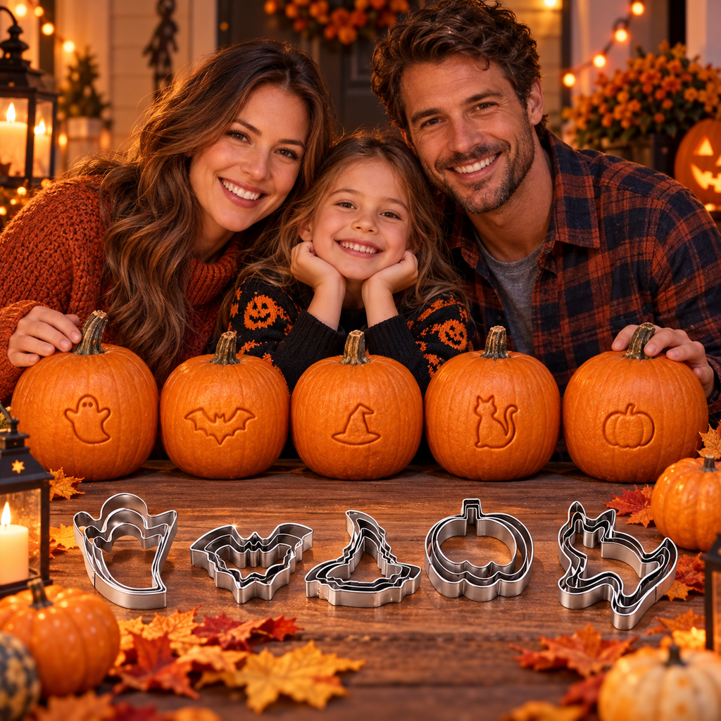 Halloween Pumpkin Decorating Molds – Festive Shapes for Carving, Stamping & DIY Decor