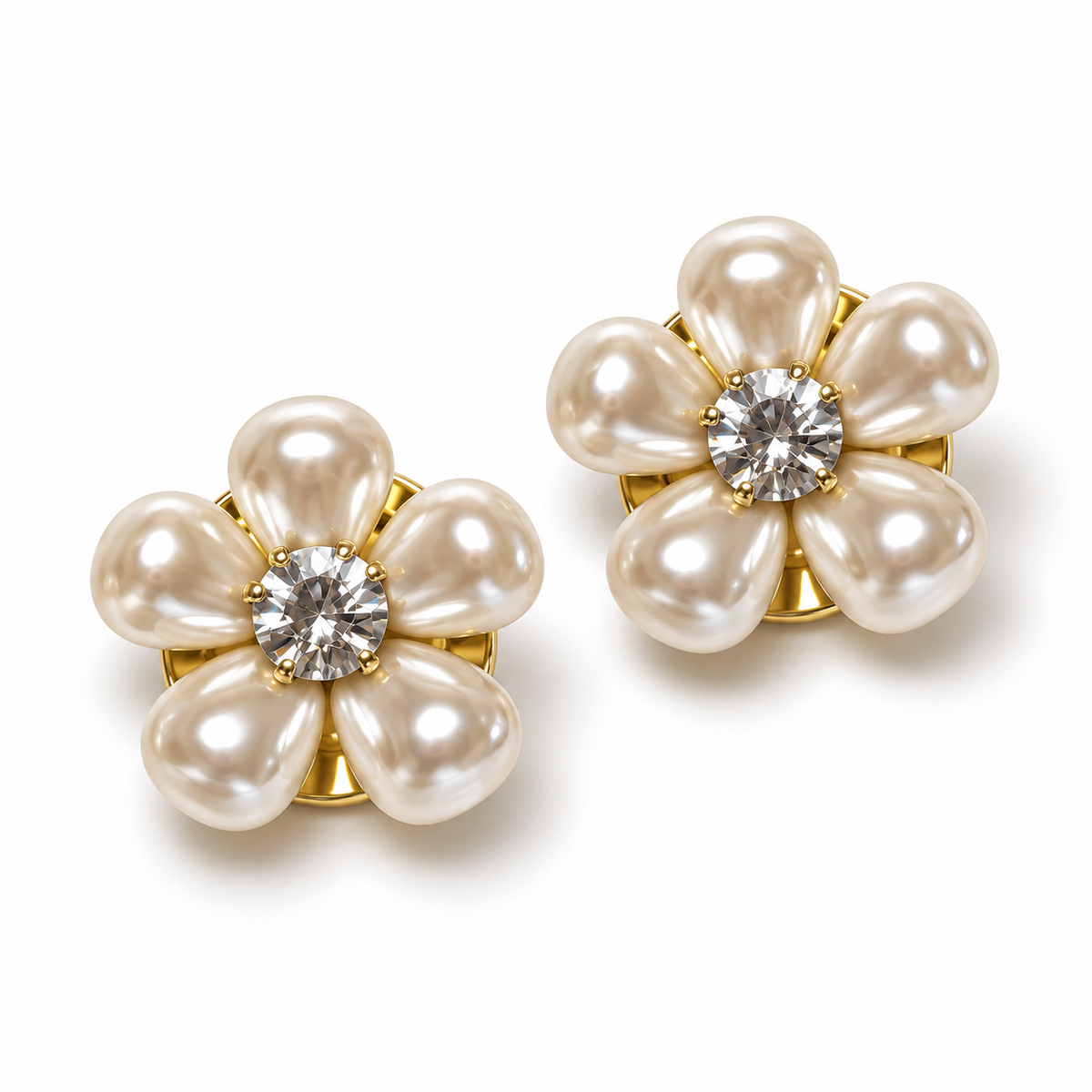 Luxury Five-Petal Flower Button Cover – Elegant Decorative Accessory for Shirts, Dresses & Special Occasions