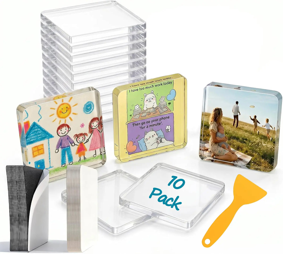 2 x 2 Inch Magnetic Acrylic Photo Frames — product view 1